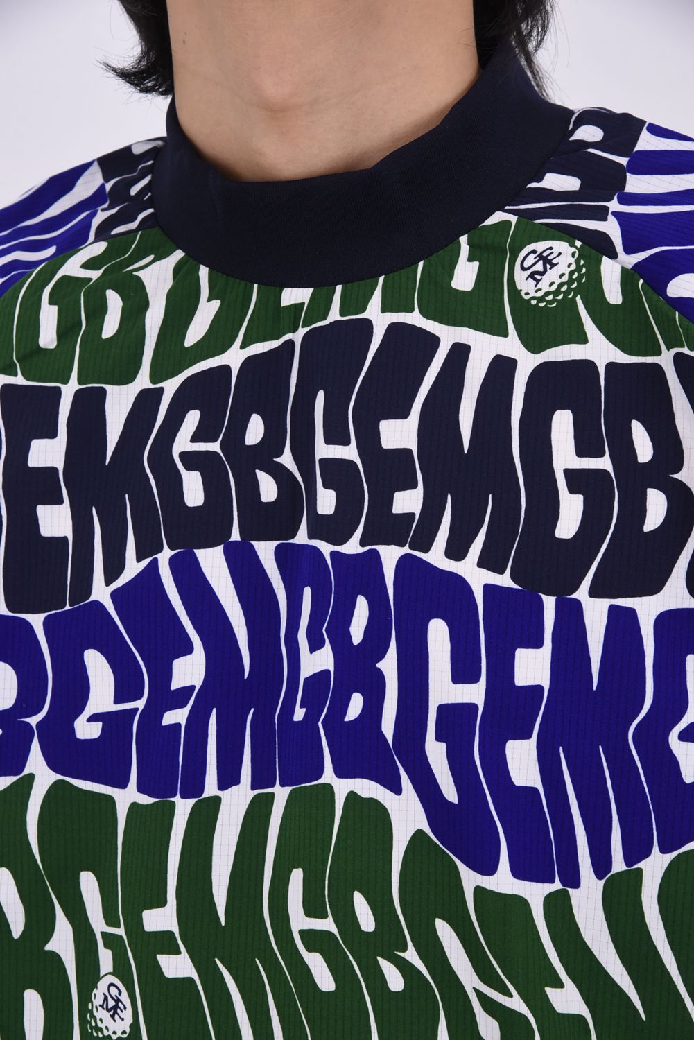 【26SS】 ORIGINAL PRINT MOCK NECK / オリジナルプリント モックネック （ネイビー）