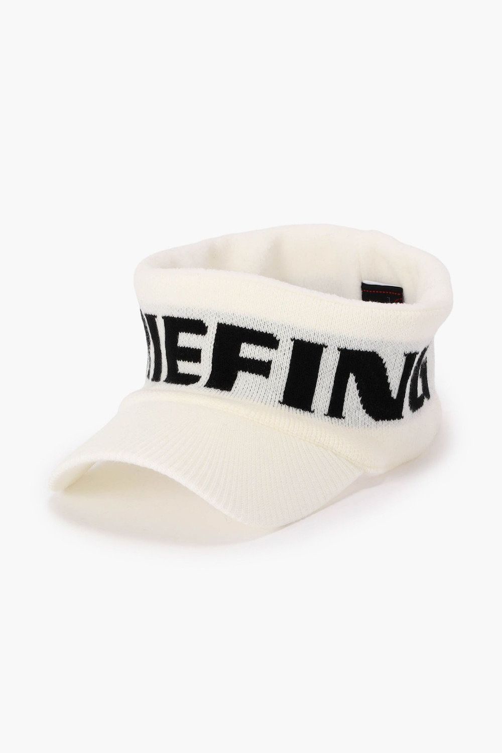 【26AW】 MEN’S KNIT VISOR / ブランドロゴ ニットサンバイザー (ホワイト)