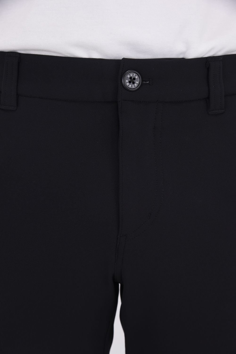 【25AW】 CARDBOARD TWILL JERSEY SLACKS / ダンボールニットツイル ウェーブライン ジャージースラックス (ブラック)