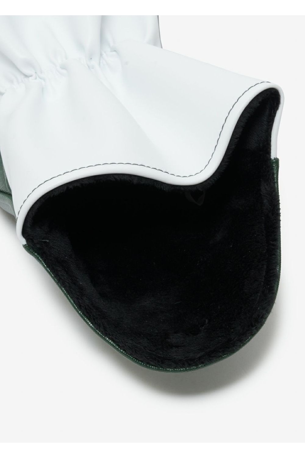 LEATHER HEAD COVER #01 / シンセティックレザー ブランドロゴ刺繍 ドライバーカバー (グリーン)