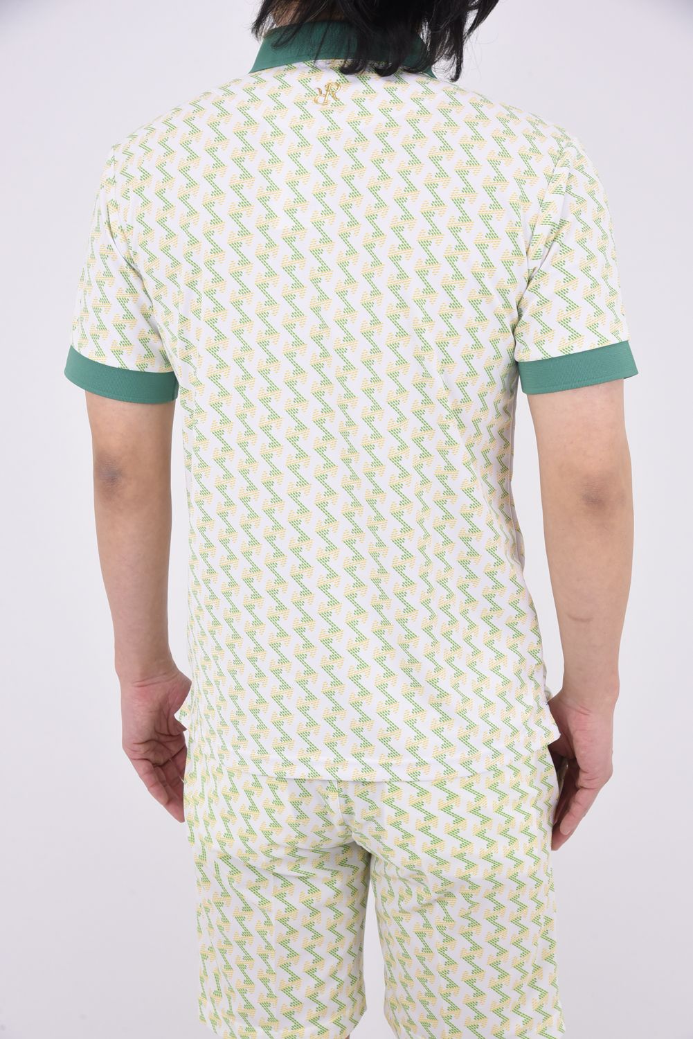 【25SS】 MENS GM PRINT POLO SHIRT / GMプリント ポロシャツ (シトラスホワイト)*