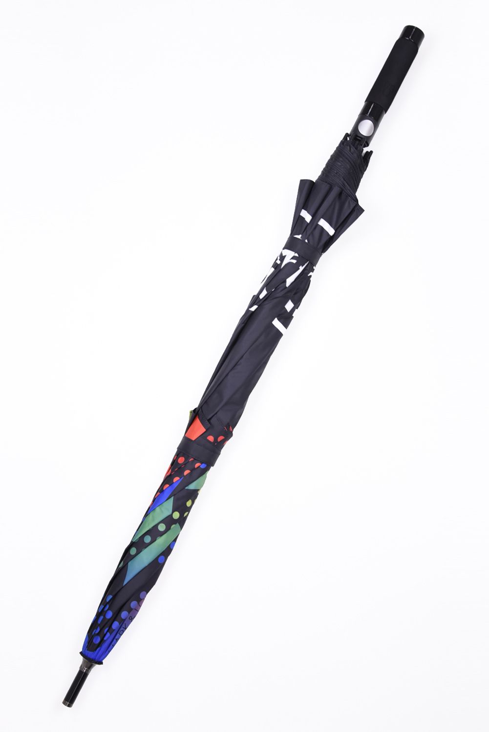 【26AW】 SHELTER CANOPY UMBRELLA / レインボーカモ 自動オープン機能 UVカット 大型アンブレラ (ブラック)