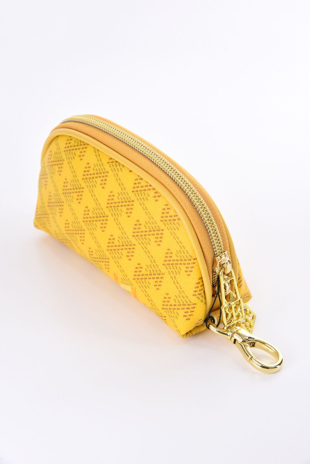 【プレゼント好適品】 KIWI PETIT (キウィ プチ)  / ブランド オリジナルテキスタイル プチ ポーチ (マスタード)