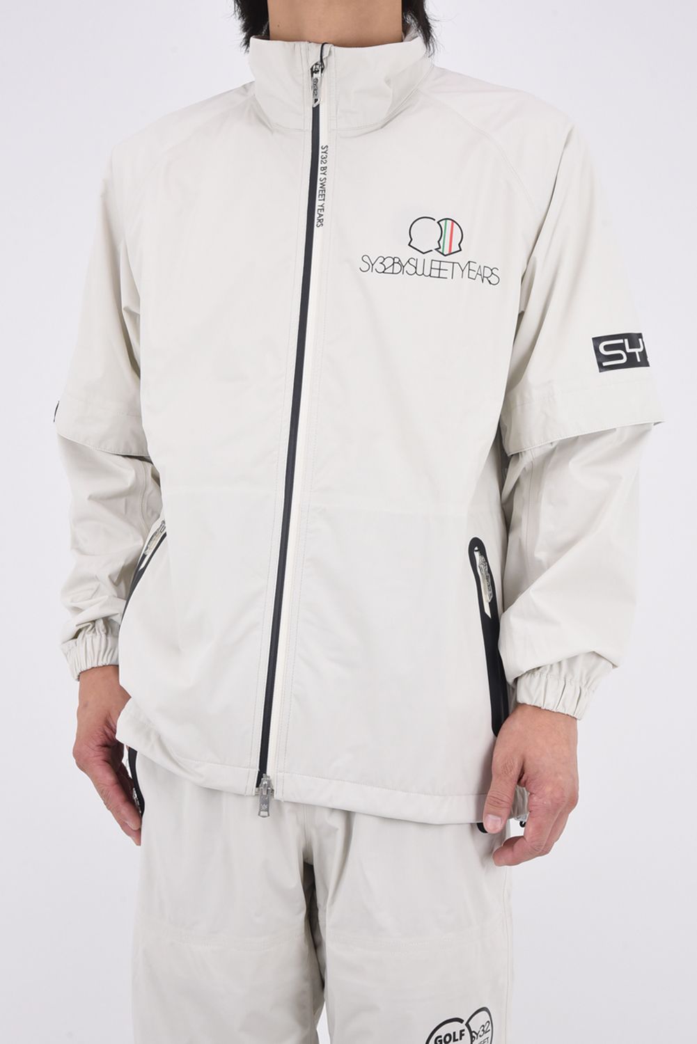 【26SS】【セットアップ】 25L RAIN SET UP / ハイストレッチ 2WAYレインジャケット&パンツ (ベージュ)