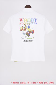 【25SS】【レディース】 WODDY MOCK NECK TEE / ウッドペッカー コラボモックネックTシャツ (ホワイト)
