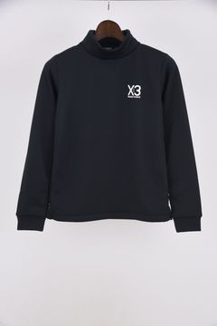 【25AW】【レディース】 KI-XXX THREE BACK LINE LOGO LONG SLEEVE HIGH NECK / バック ライン ロゴ 長袖 ハイネック (ブラック)