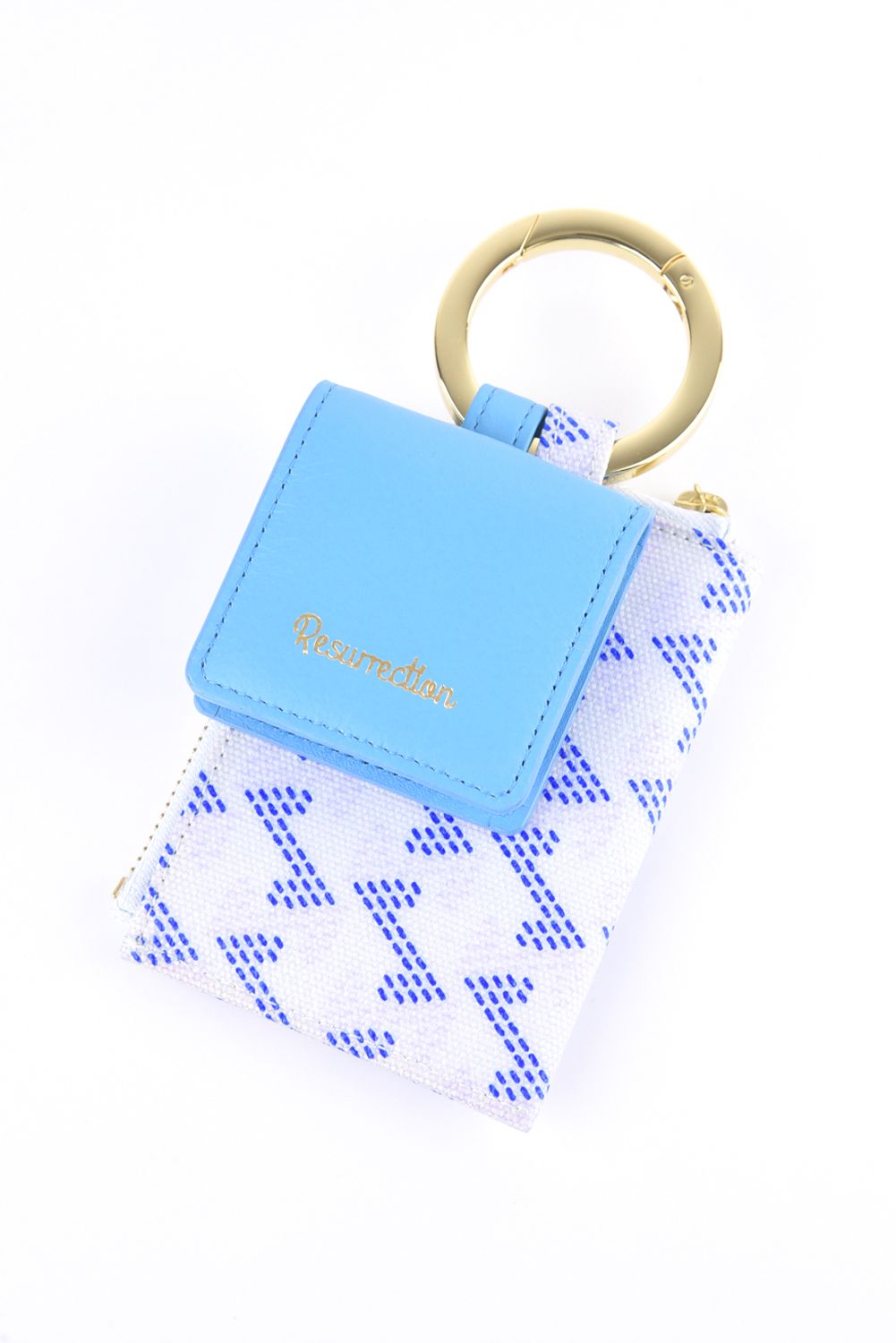 【プレゼント好適品】 Canary No.2 (カナリー) / ブランドオリジナルテキストスタイル マルチケース (アクア/ブルー)*