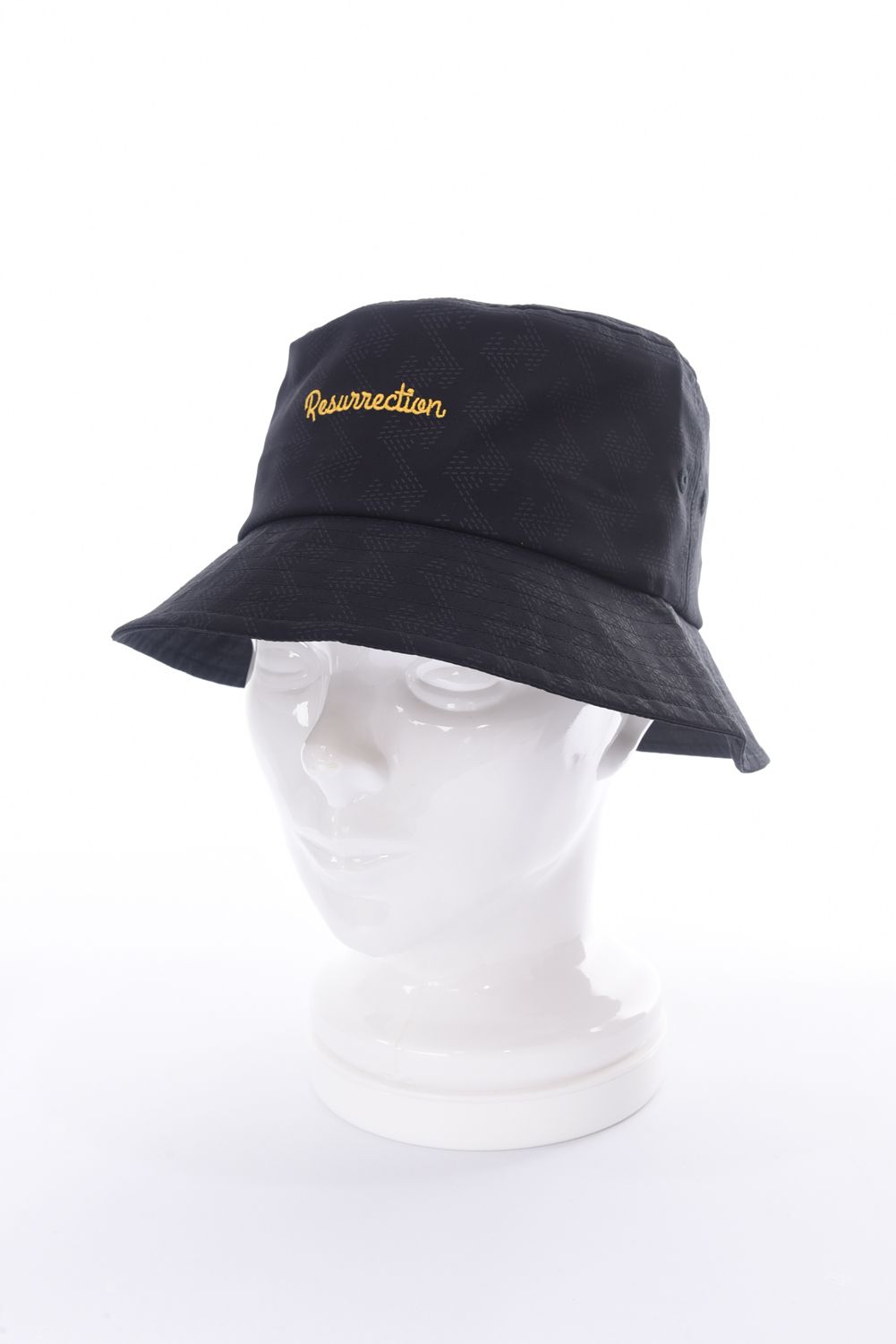 Resurrection - GM BUCKET HAT / GM エンボス バケットハット ブラック