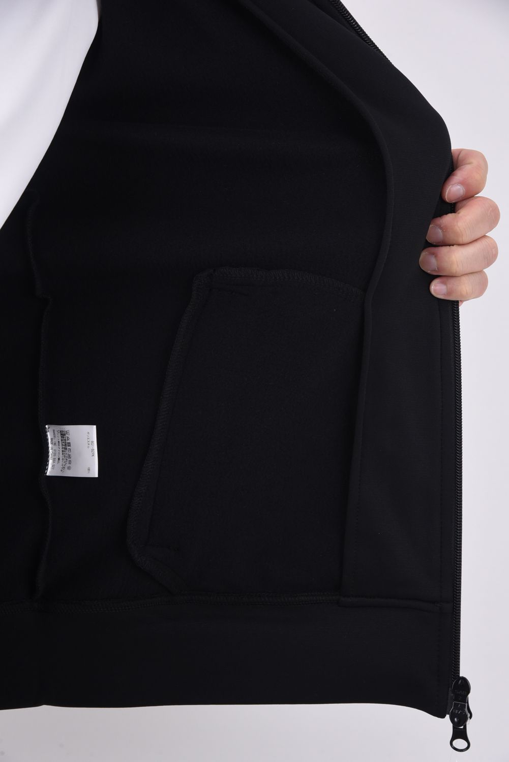 BASIC FULL ZIP PARKA MENS / テックスブリッド 止水ファスナー ジップアップパーカー (ブラック)