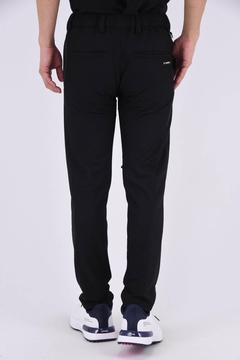 【26SS】 DRY WAFFLE SWITCH TAPERD PANTS / ドライワッフル サイド切り替え テーパードパンツ (ブラック)