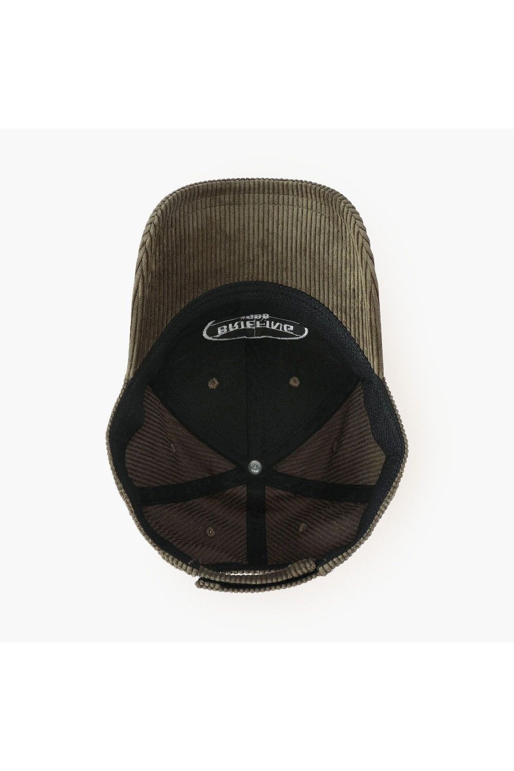 【26AW】 MEN’S CORDUROY OVAL LOGO CAP / コーデュロイ生地 オーバルロゴワッペン キャップ (オリーブ)