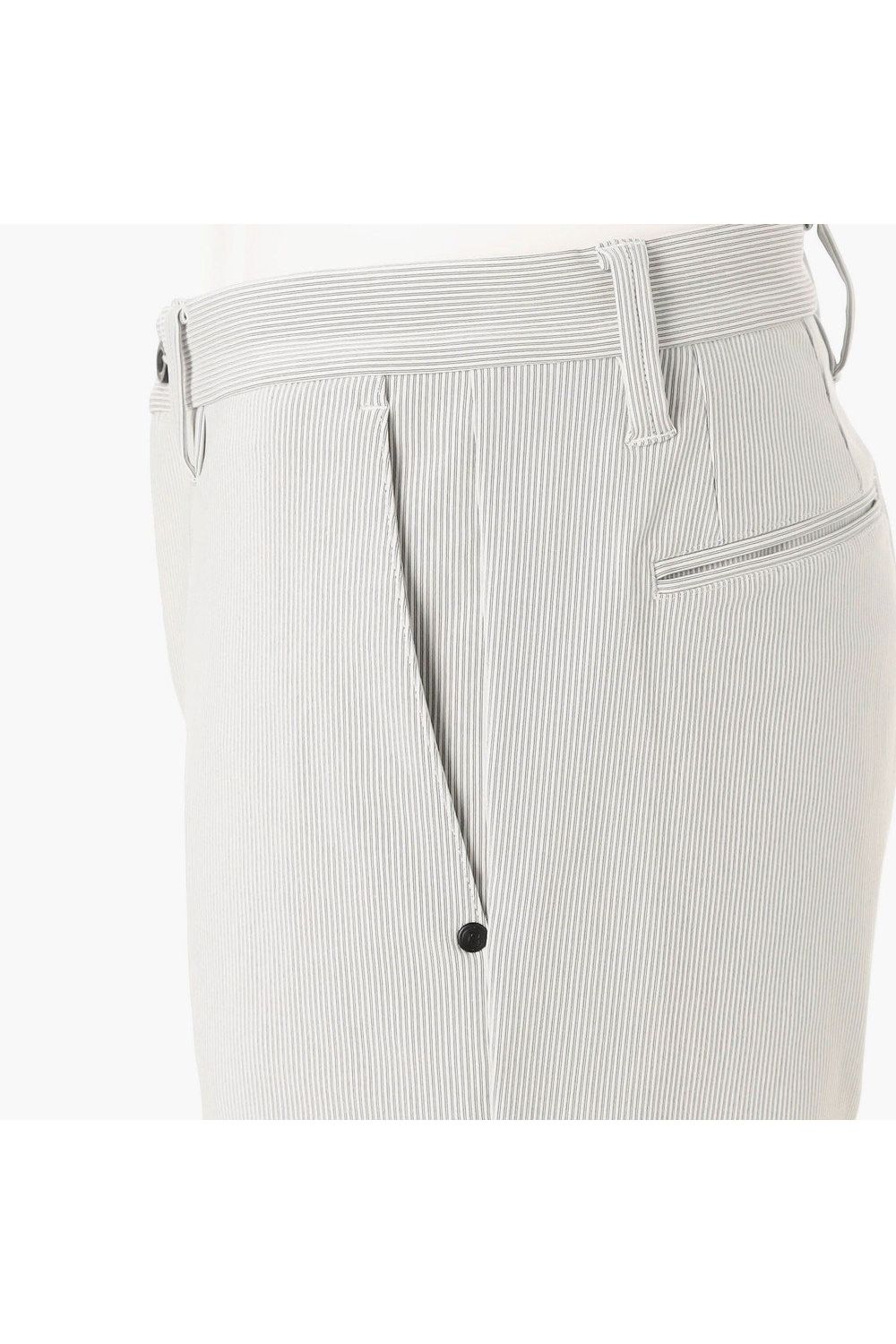 【26SS】 MEN'S NYLON CORDUROY SHORT PANTS / ナイロンコーデュロイ ショートパンツ (グレーストライプ)