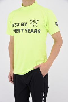 MOCKNECK SHIRTS / ブランドロゴ モックネック Tシャツ (イエロー)