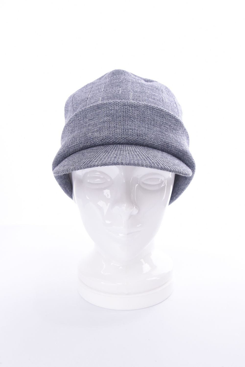 MS WR WOOL KNIT WORK CAP / ブランドロゴジャカード ニットワークキャップ (グレー)
