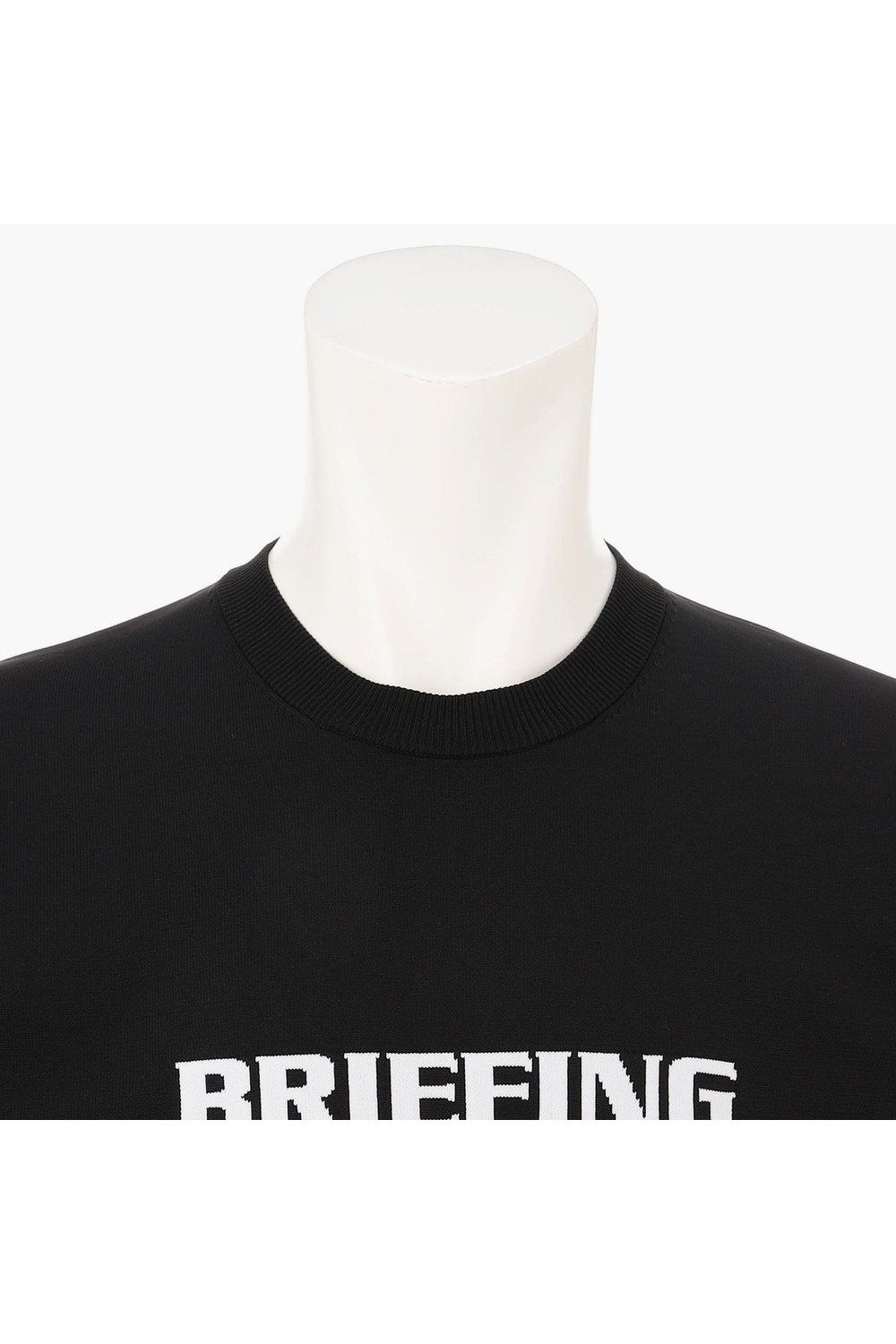 【26AW】 MEN’S PLANE KNIT CREWNECK / ブランドロゴ クルーネックニット (ブラック)
