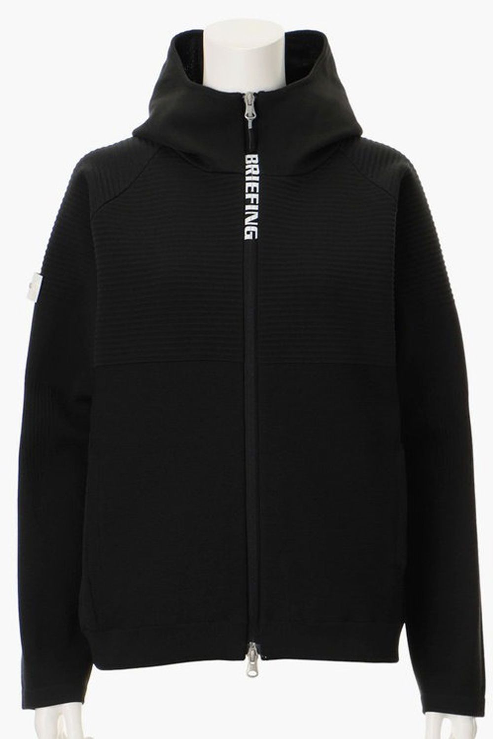 【25AW】【レディース】 WS WR KNIT PARKA / 袖ワッペン ジップアップ ニットパーカー (ブラック)
