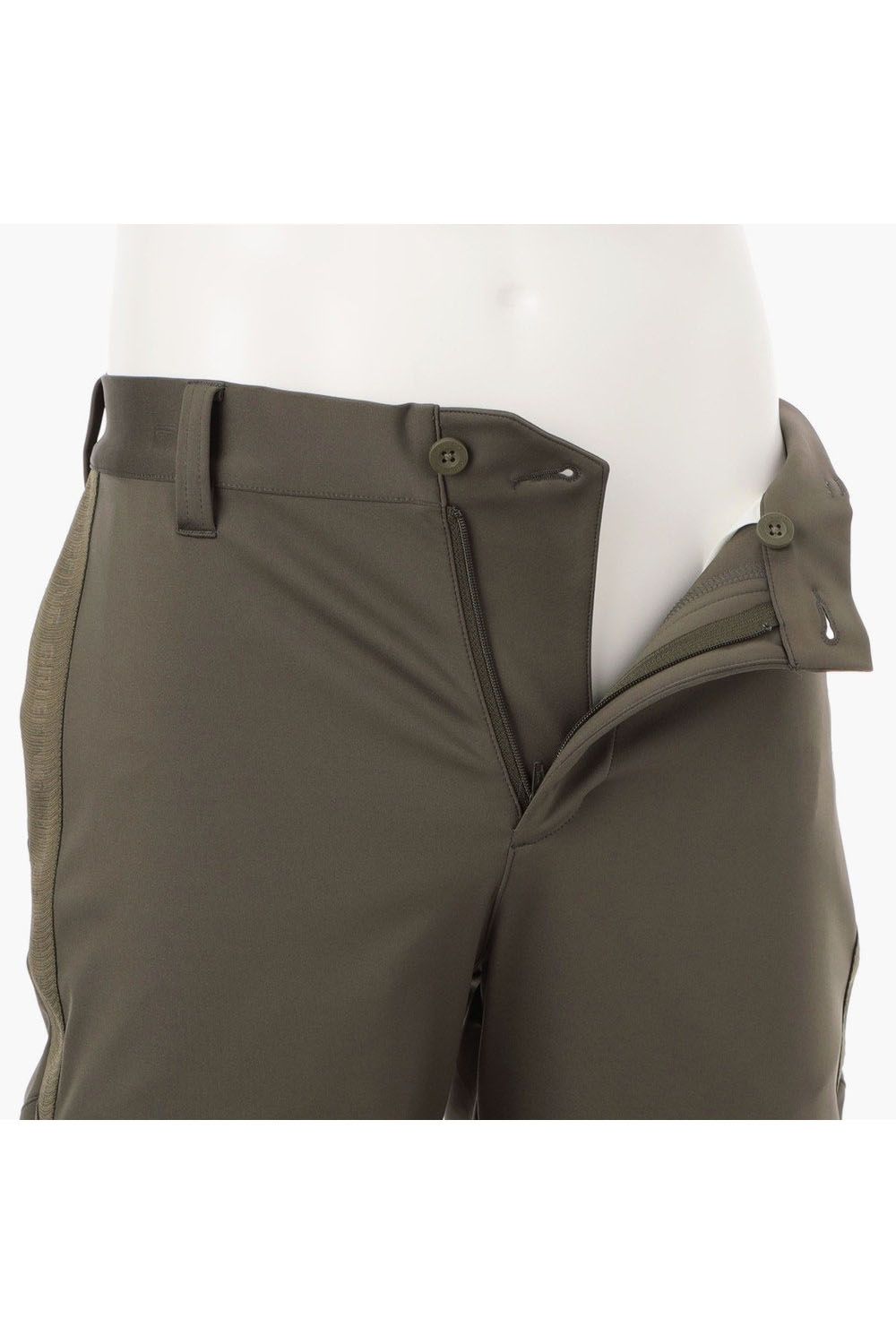 【25SS】 MENS LOGO LINE SHORT PANTS / ロゴラインテープ ショート パンツ (ダークオリーブ)
