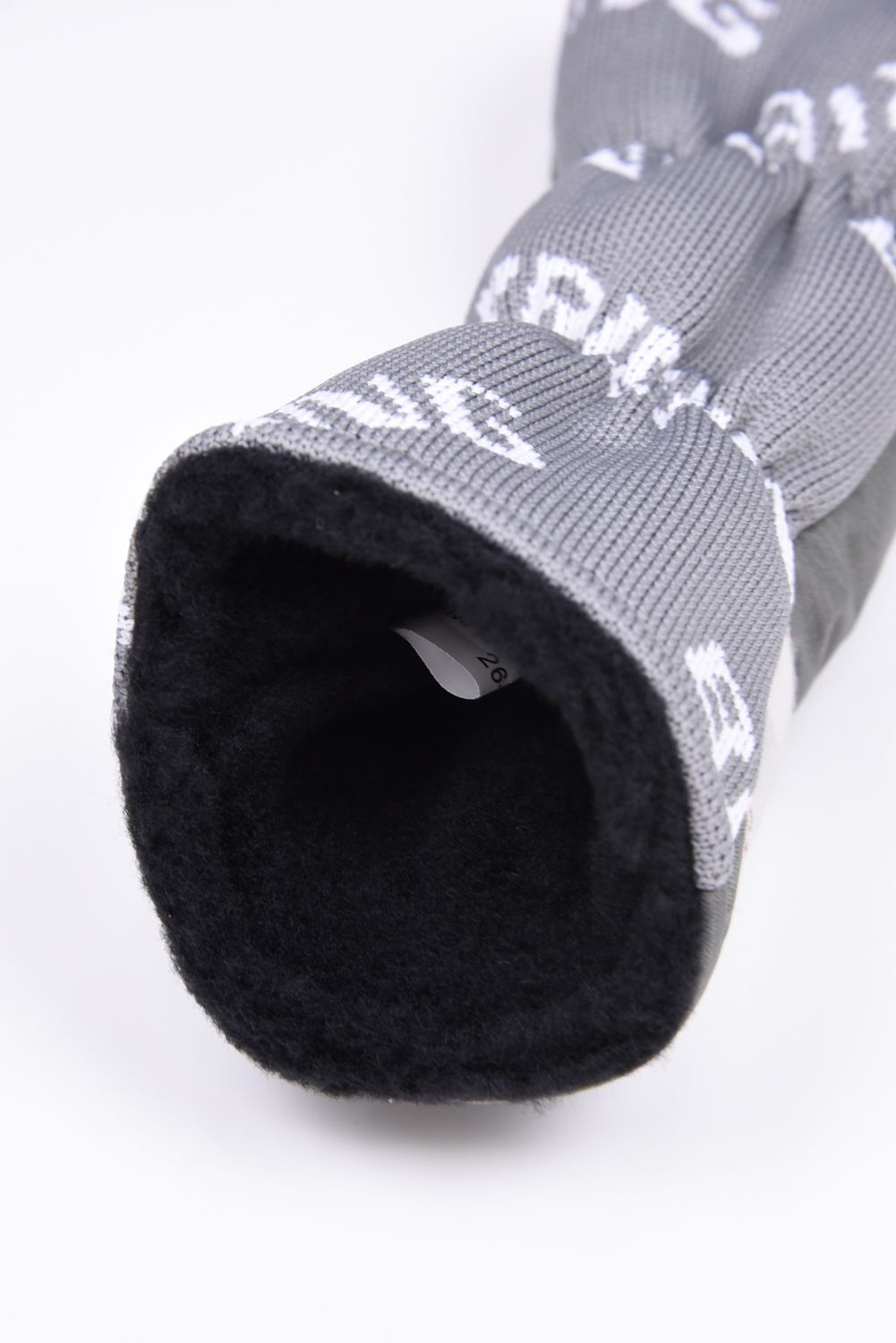 【26SS】 LOGO KNIT UTILITY COVER / 異素材ハイブリッド ユーティリティカバー (ライトグレー)