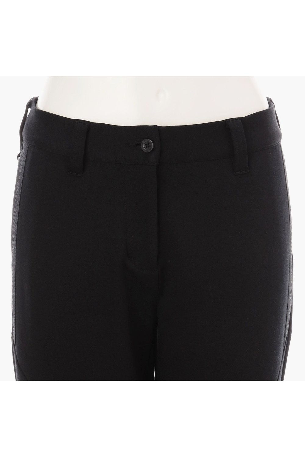 【25AW】【レディース】 WOMEN’S WARM LOGO LINE PANTS / ダンボールニット サイドロゴテープ ロングパンツ (ブラック)