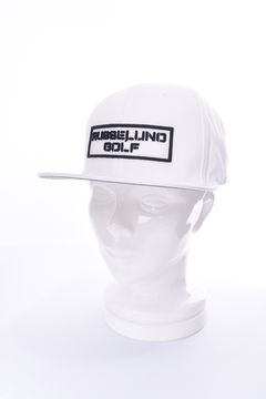 RS GOLF MESH CAP / ボックスロゴ フラットキャップ (ホワイト)