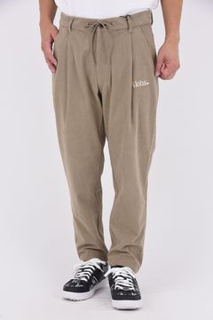 Uka Corduroy Trousers / コーデュロイ テーパードシルエット ワンタックトラウザー (ベージュ)