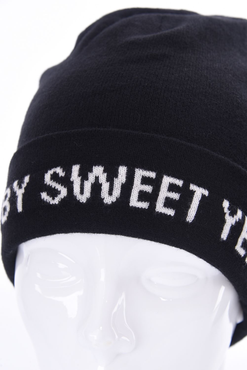WASHABLE WOOL KNIT CAP / ウォッシャブルウール ニットキャップ ブラック*