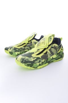 ATRIUM SPIKELESS SHOES / カモフラージュプリント ローカット スパイクレススニーカー (イエロー)