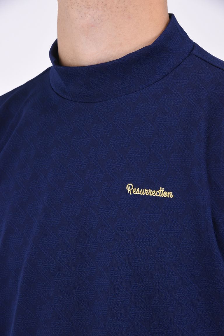 Resurrection - GM EMBOSSED MOCK NECK / ブランド オリジナル  