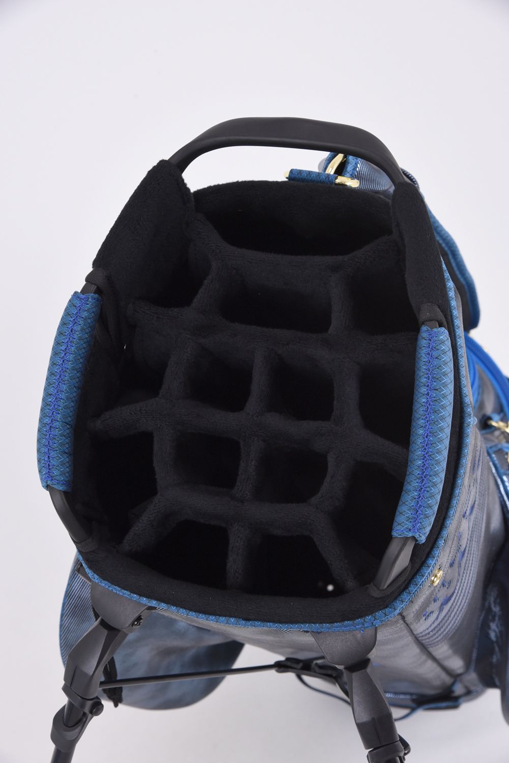 【26AW】 METALLIC CADDY BAG & HEAD COVER / メタリック 14分割 スタンドタイプ キャディバッグ&ヘッドカバーセット (ブルー)