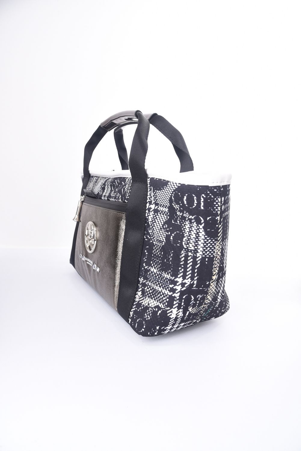 OLSON LUXE CART BAG / カモフラージュパターン 高密度ナイロン カートバッグ (ブラック/ホワイト）