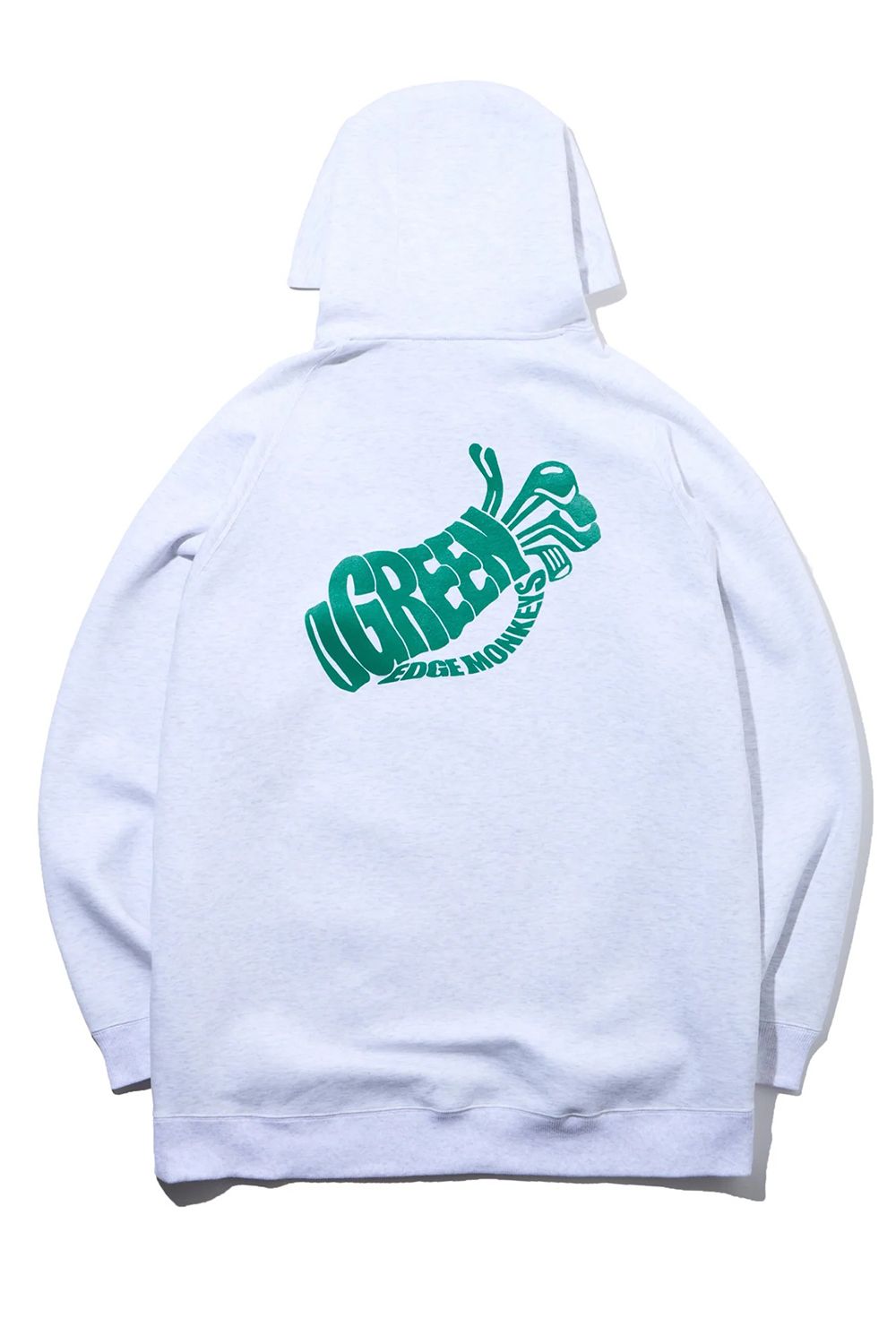 【26AW】 【ユニセックス対応】 COTTON STRETCH HOODIE / ダンボール素材 バックプリント ストレッチフーディ (グレー)