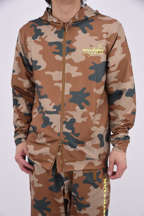 【26SS】 RUSH PARKA (DIAGONAL CAMO) / ダイアゴナルカモフラージュ ラッシュガードパーカー (ベージュ)