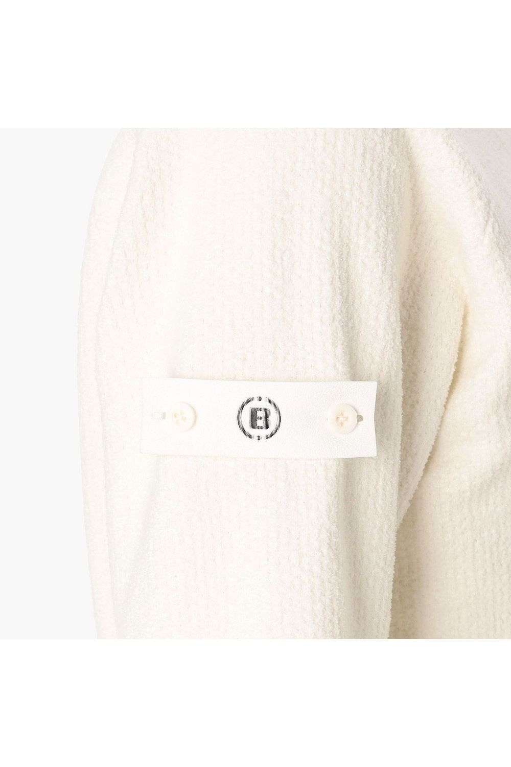【26AW】【レディース】 WOMEN’S AIRY YARN KNIT CREWNECK / エアリーファブリック ブランドロゴ クルーネックニット (ホワイト)