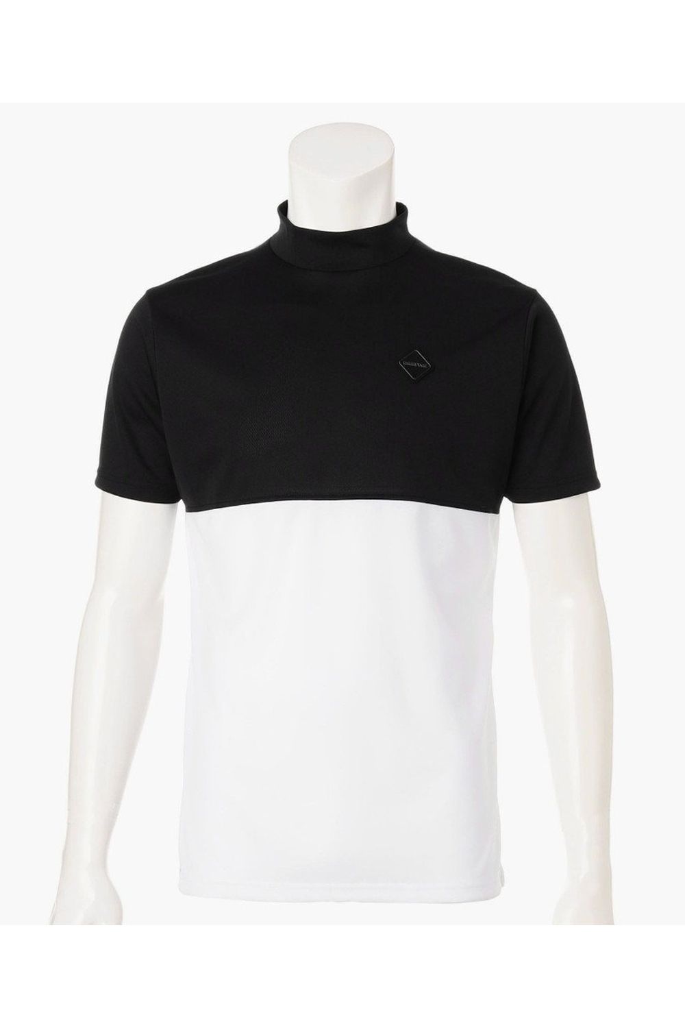 【26SS】 MEN'S BI-COLOR HIGHNECK / バイカラー ハイネックTシャツ (ブラック)