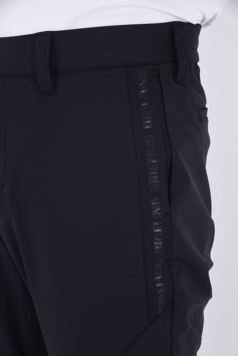 美品BRIEFING LOGOパンツ BRIEFING - 【25SS】 MEN'S LOGO LINE PANTS / ロゴ ライン