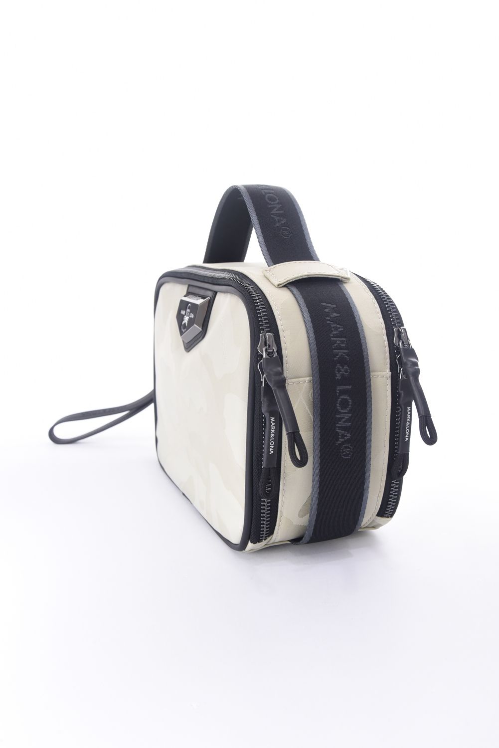 PREMIUM GAUGE 2-WAY POACH / コーデュラナイロン レザーパイピング オリジナルカモジャカード 2WAYポーチ (アイスグレー)