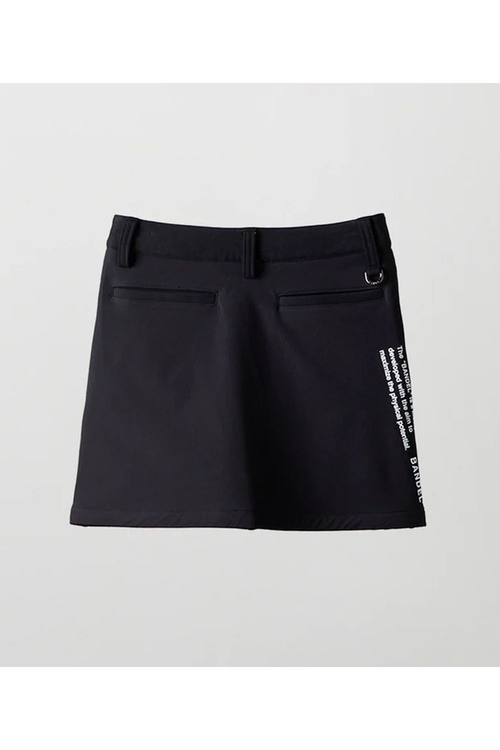 【25AW】【レディース】 SWITCHED FABRIC SKIRT / ボンディング素材 ハイブリッドスカート (ブラック)