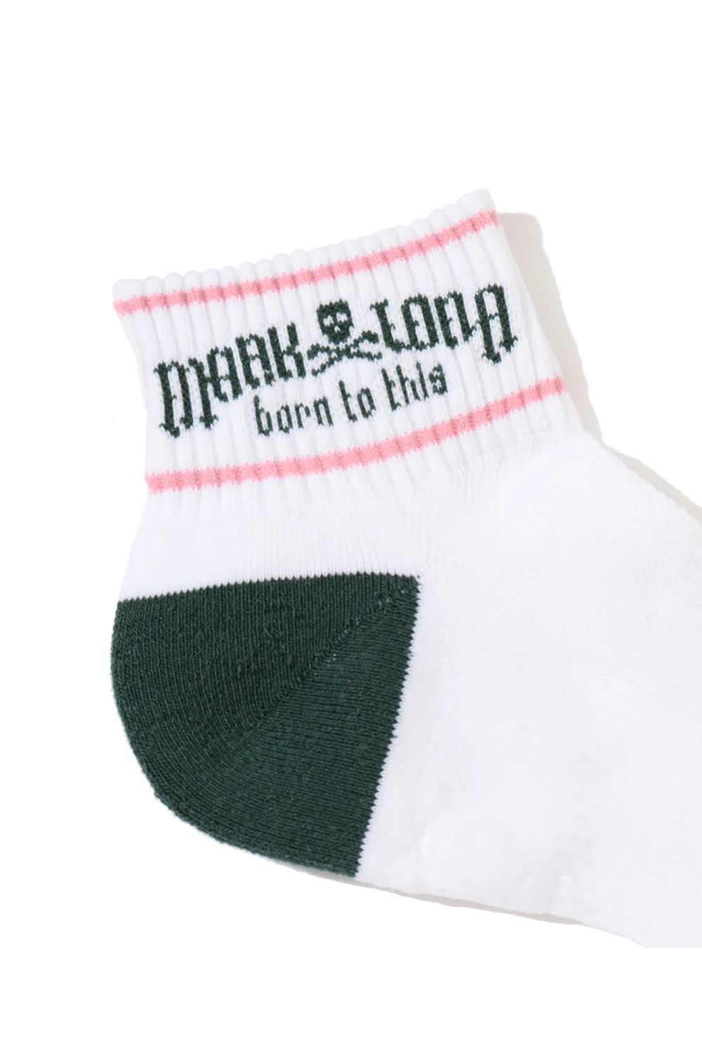 【26AW】 FRACTUR SHORT SOCKS / ブラックレターフォントロゴ ショートソックス (グリーン)