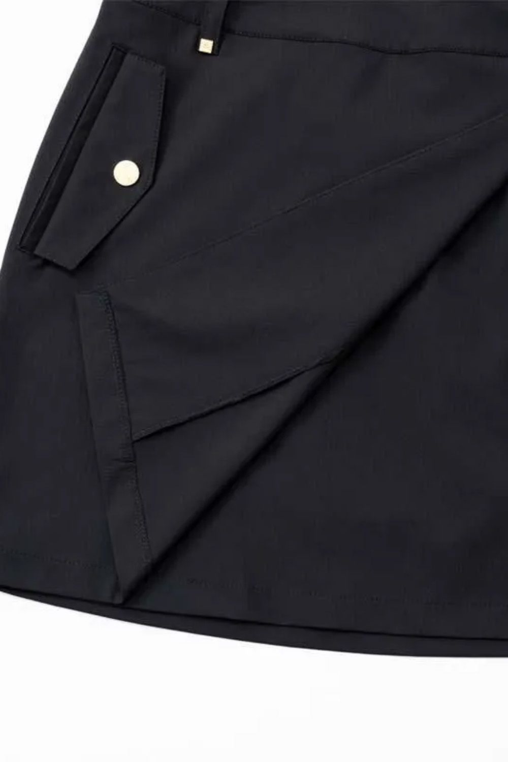 【26SS】【レディース】 MINI HERRINGBONE SKIRT / ミニヘリンボーン スカート (ブラック)*