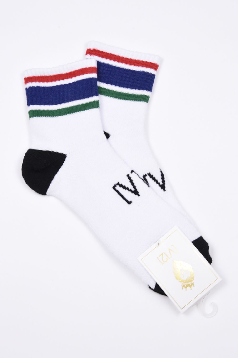 【26AW】 COLOR MID SOCKS / カラーライン ミドルソックス (ブルー)
