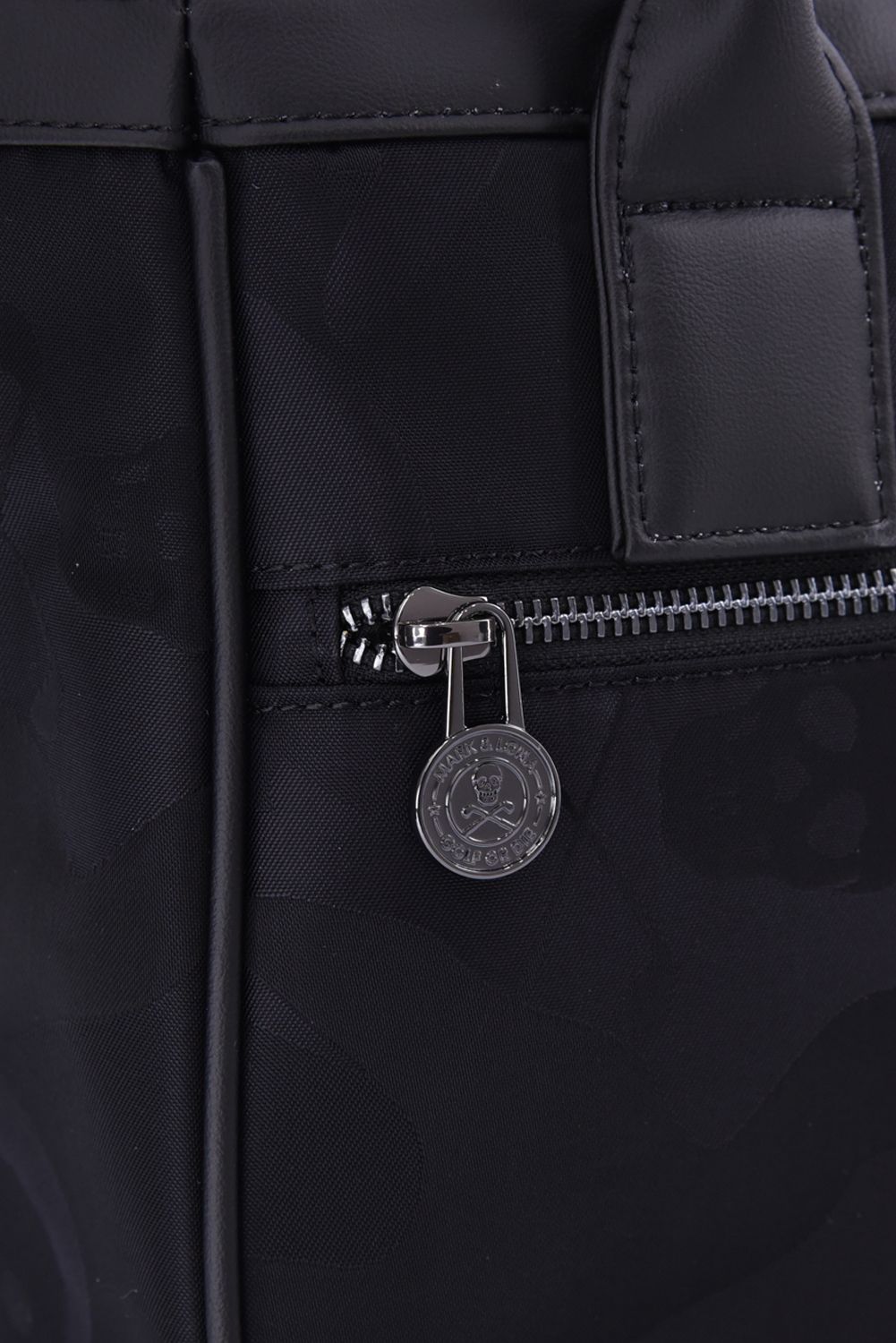 【26AW】 PREMIUM GAUGE CART BAG / コーデュラナイロン シンセティックレザー スカルカモジャカード 2WAYカートバッグ (ブラック)