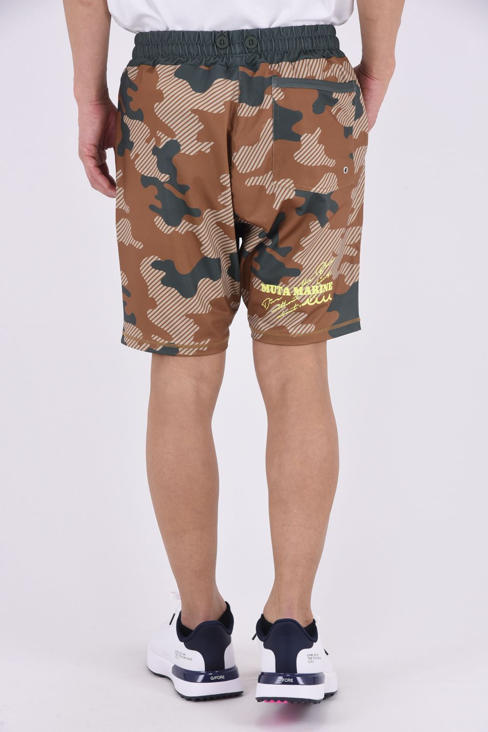 【26SS】 RUSH SHORT PANTS (DIAGONAL CAMO) / ダイアゴナルカモフラージュ ラッシュガード ショートパンツ (ベージュ)