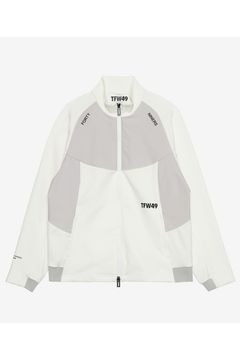 【25AW】【レディース】 MULTI PURPOSE BLOUSON / ダンボール素材 異素材切り替え トラックジャケット (ホワイト)