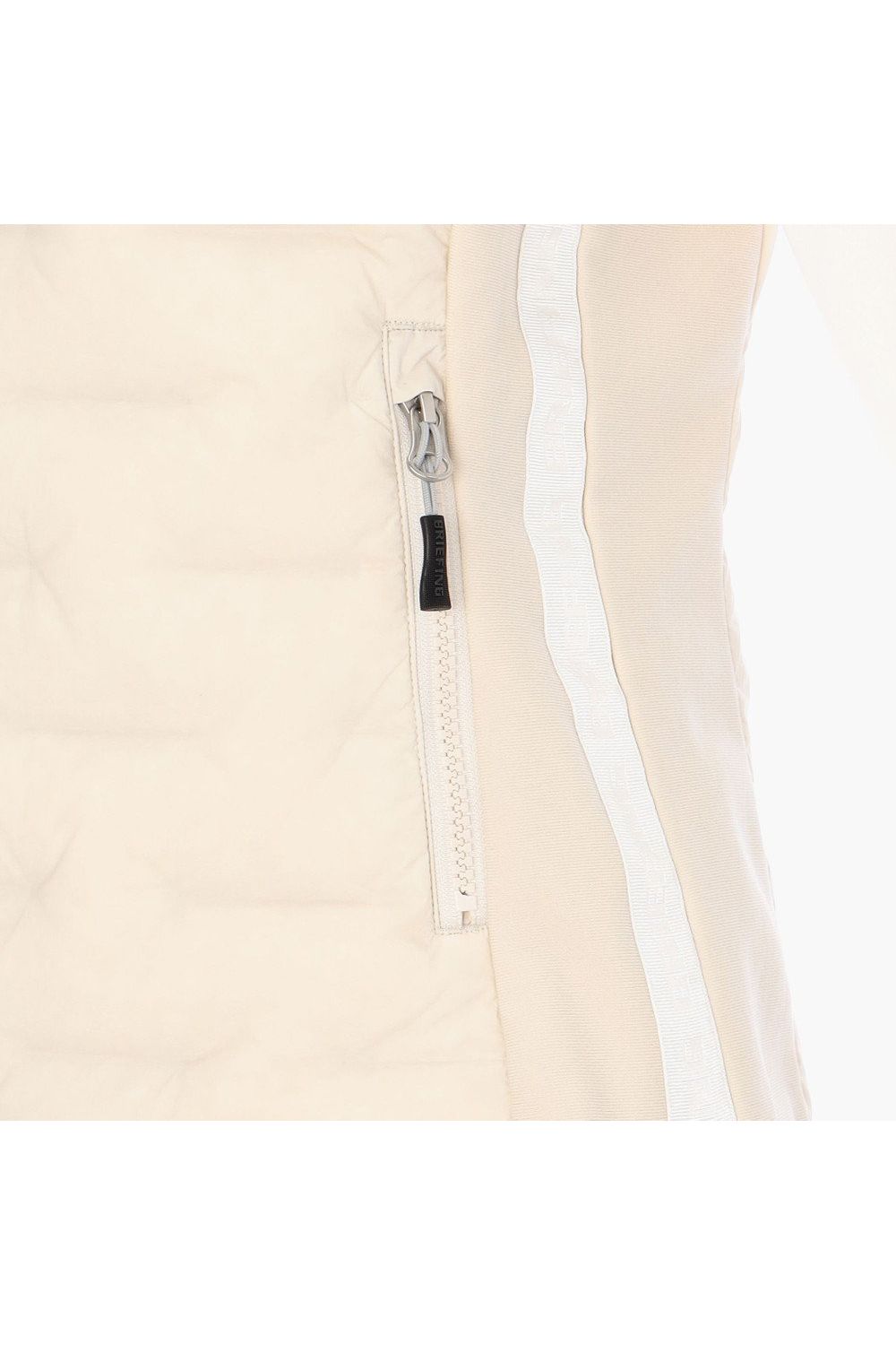 【25AW】【レディース】 WOMEN'S HYBRID DOWN VEST / ストレッチタフタ ダイヤモンドロゴ ハイブリッドダウンベスト (ベージュ)