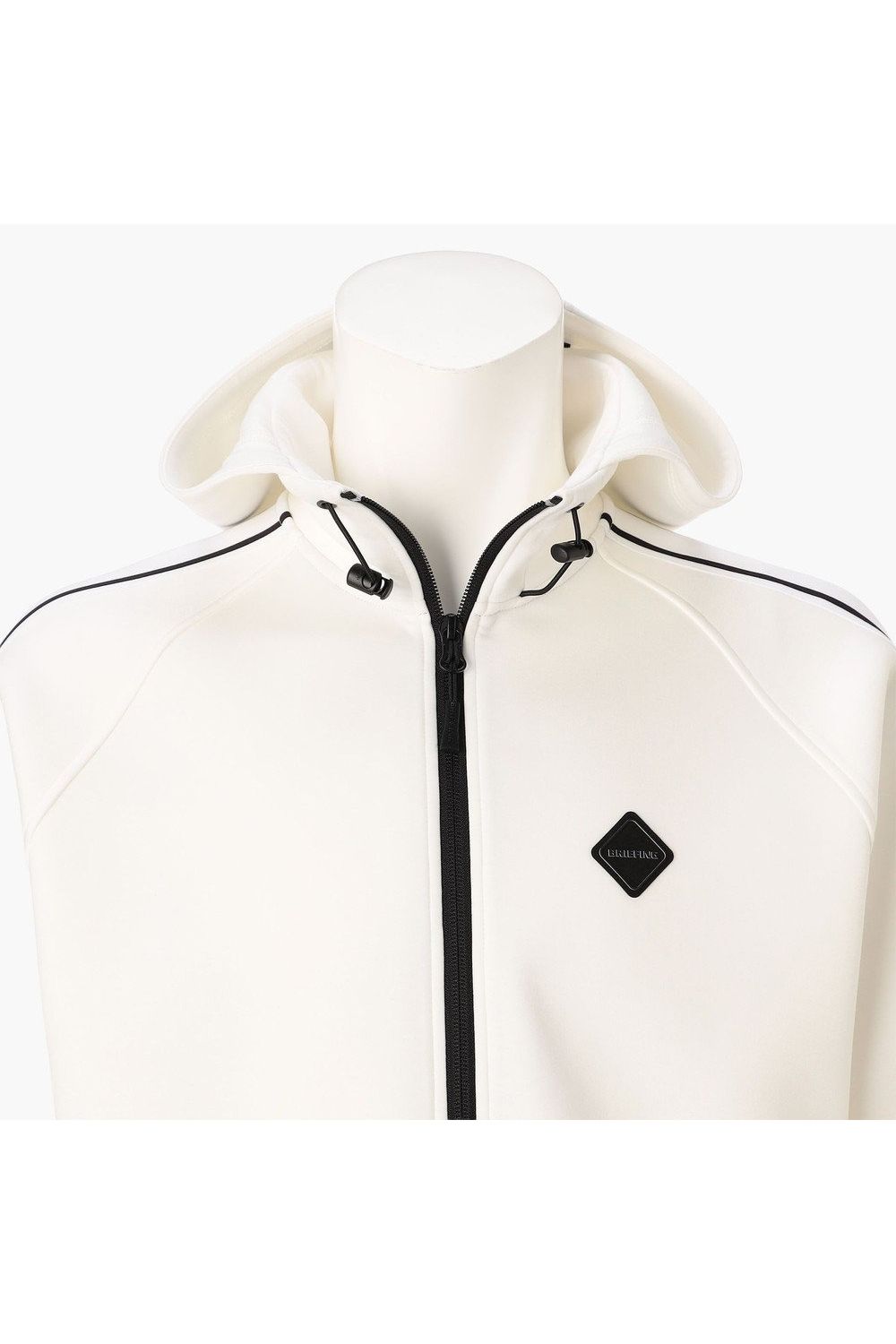 【26AW】 MEN’S WARM LINE PARKA / ダンボールニット サイドライン ジップアップパーカー (ホワイト)