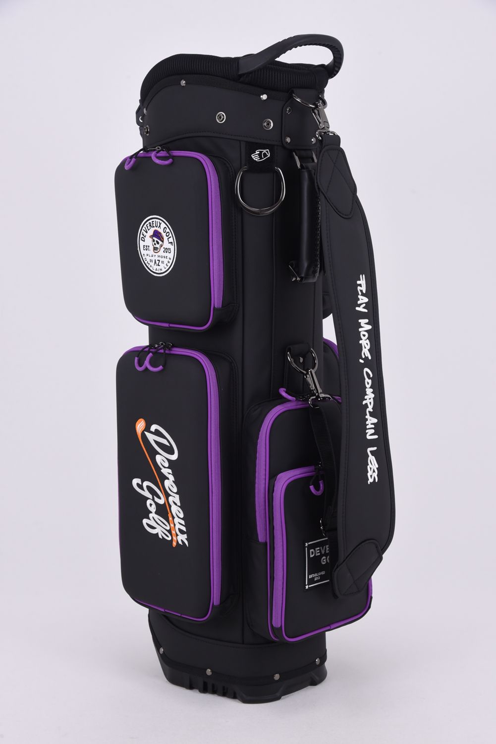 【26SS】【銀行振込・代金引換不可】【返品・交換不可】 DVG DEEP SIDE POCKET CADDIE BAG / ディープサイドポケット スタンドタイプ キャディバッグ (ブラック)