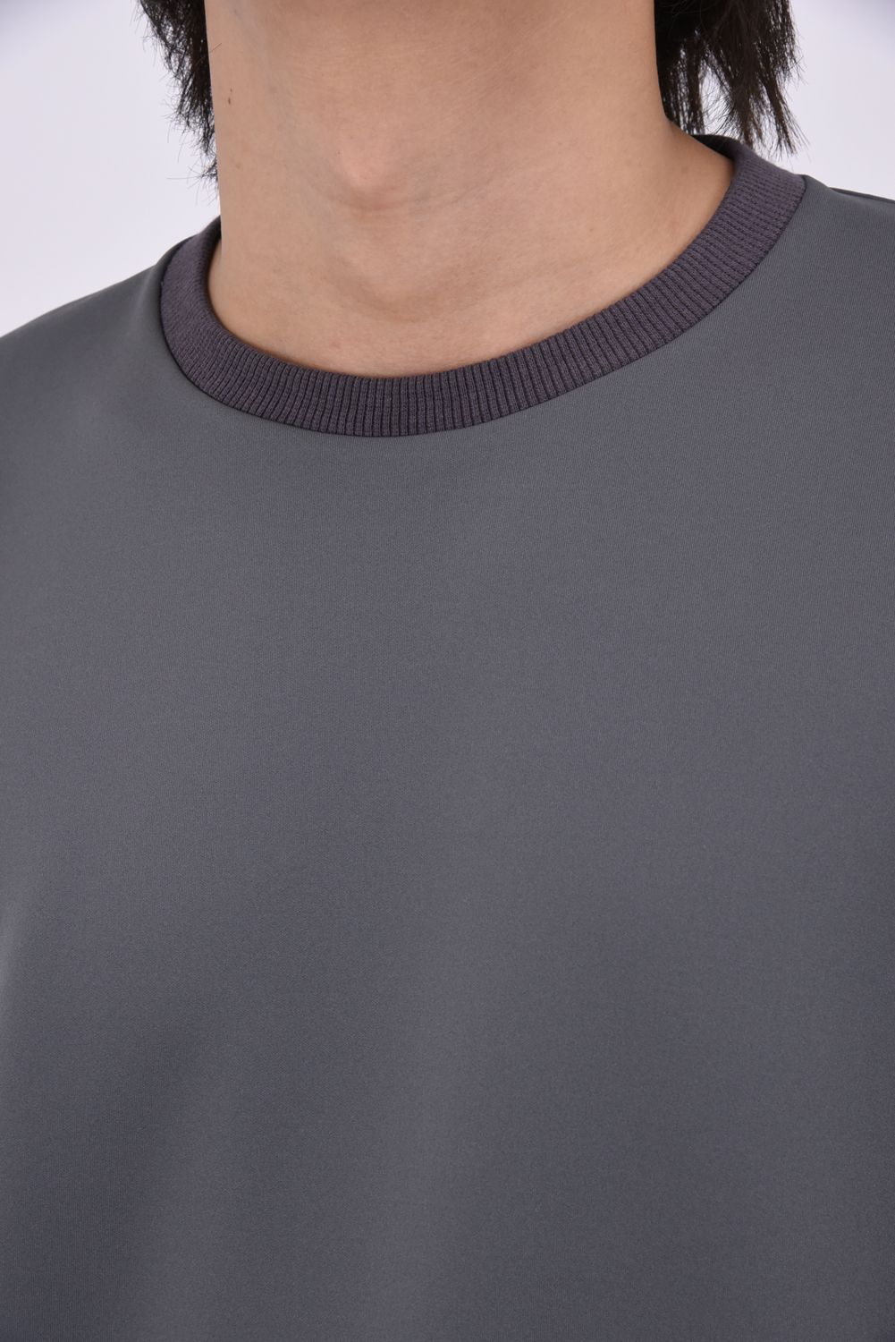 【26AW】 【ユニセックス対応】 JERSEY SWEATSHIRT / ダンボールニット バックプリント スウェットシャツ (グレー)