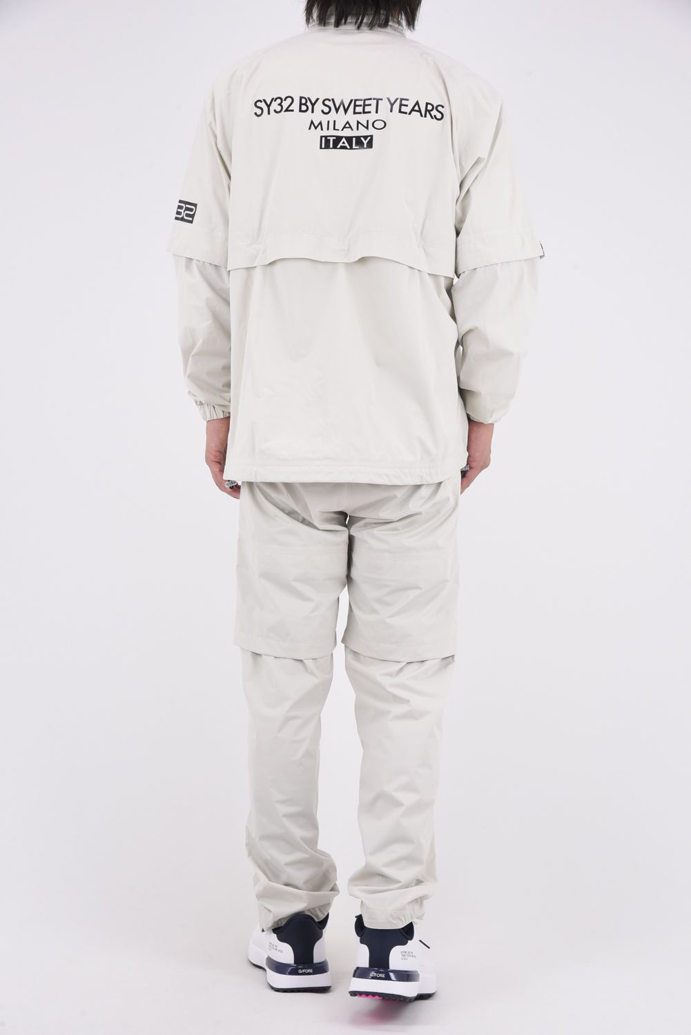 【26SS】【セットアップ】 25L RAIN SET UP / ハイストレッチ 2WAYレインジャケット&パンツ (ベージュ)