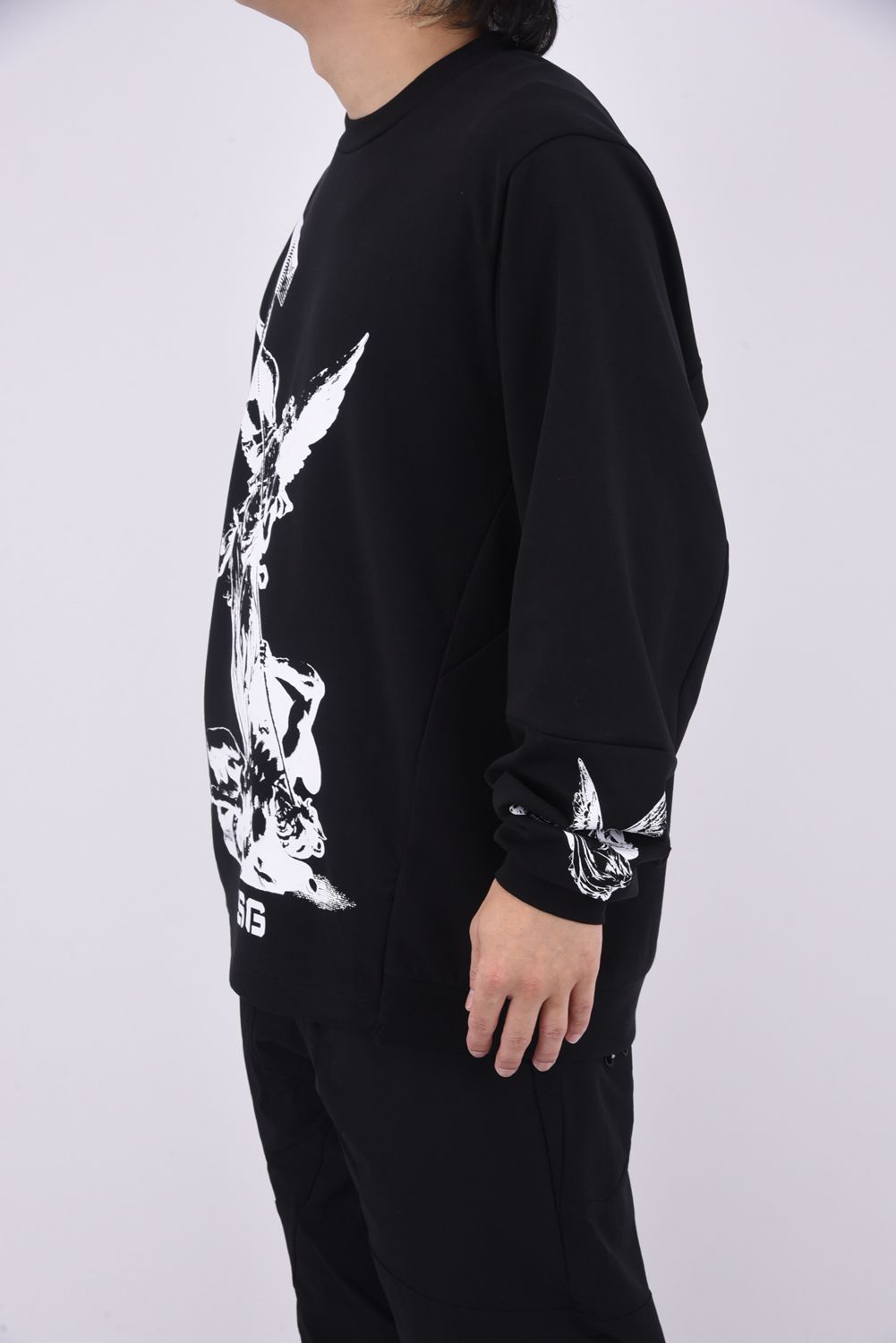 CREWNECK P.O / ロングスリーブ クルーネック プルオーバー （ブラック）