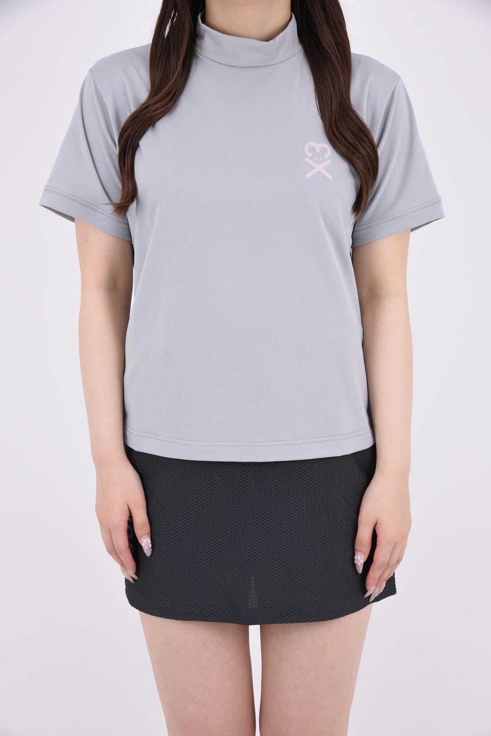 【ポイント10倍】 【26SS】【レディース】 WOMEN'S ECO PIQUE MOCK TEE / モックネックTシャツ (グレー)